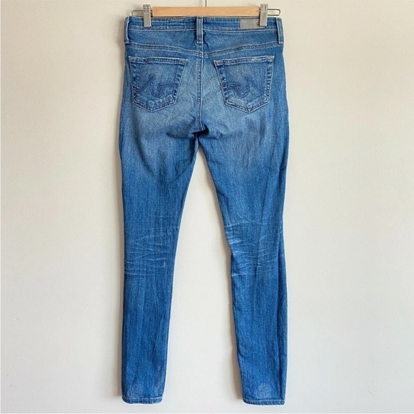 AG Adriano Goldschmied The Legging Ankle Super Skinny Jeans Sz 25R Distressed - Picture 2 of 11